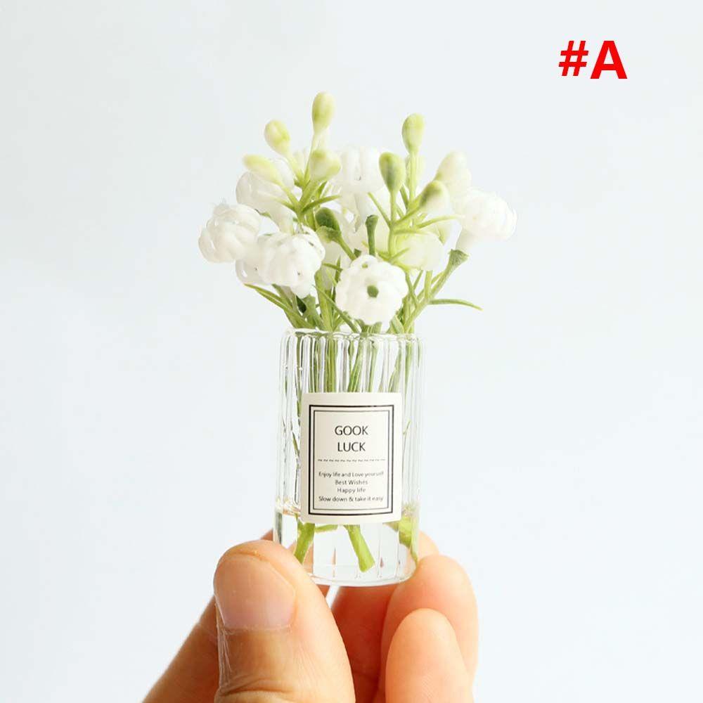 1:12 Dollhouse Miniature Simulation Potted Plants Doll House Decoration Dollhouse Accessories