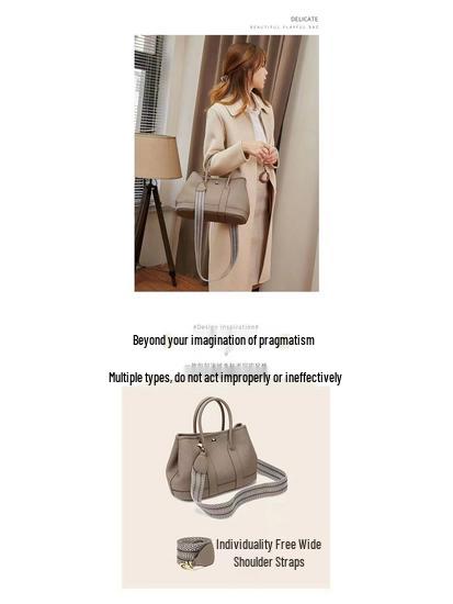 2025 Frühling/Sommer Damen Luxus Crossbody Handtasche mit Lychee-Narbenleder - Schlicht, Großes Fassungsvermögen, Hochwertige Unifarbe