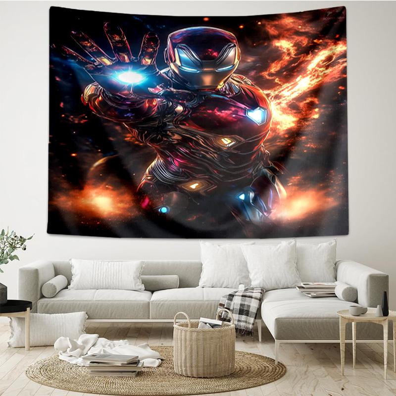 Iron In Action Tapestry, Unique Design Tapestry, Wall Decor for Bedroom,Livingroom, Playroom,Heartwarming Fan Holiday Gifts