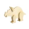 Wooden Dinosaur Decoration (Triceratops) 16 X 10,5 X 2,7 Cm
