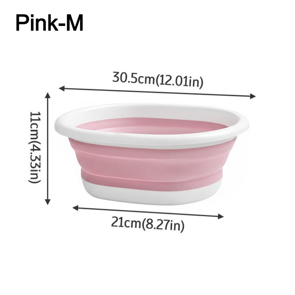 

New Plastic Folding Basins Hangable Easy to Carry Folding Laundry Tub Wash Basin Travel