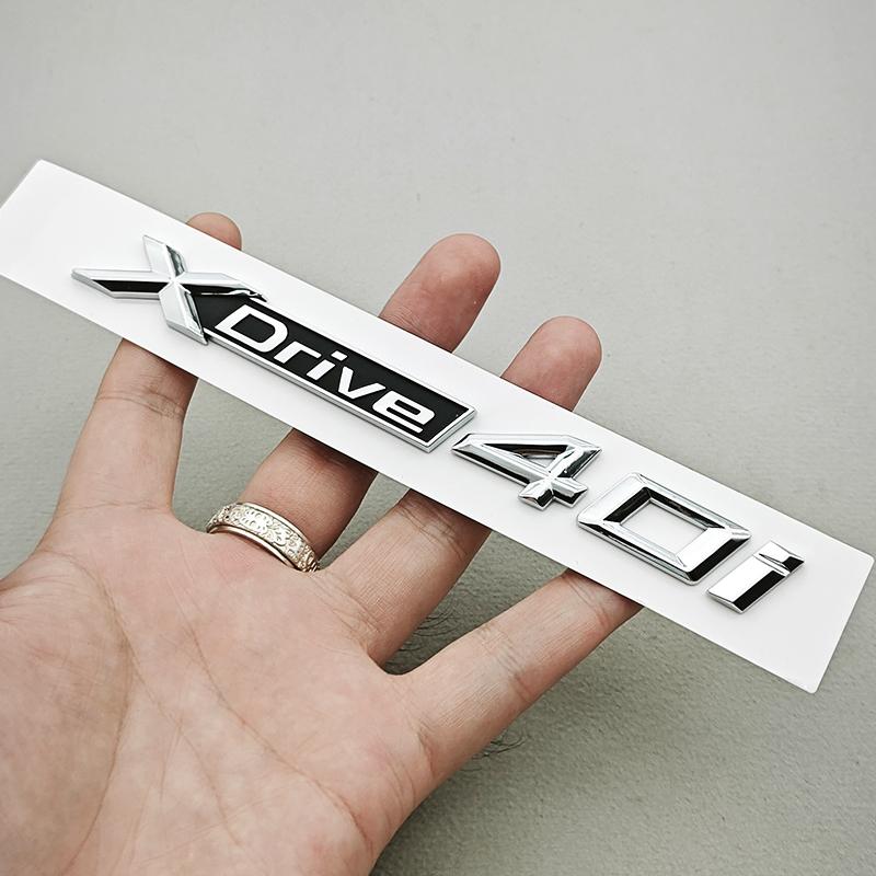 3D ABS Chrome Black Car Letters Logo X7 XDrive 40i Rear Trunk Badge Side Door Emblem For BMW X7 G07 Sticker Exterior Accessories