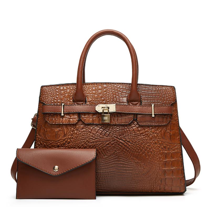 

Женская сумка для мамы, модная сумка из трех частей, сумка через плечо, диагональная сумка 32cm*11cm*24cm коричневый