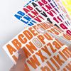 5Pcs 26 Alphabet A-Z Planner Stickers Waterproof Colorful Creative Diy Pvc Letter Sticker For Kids Cup