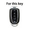 For Hyundai Palisade Limited  Palisade Sel  Elantra Sel Elantra Santa Fe Veloster 5 Bottons Tpu Car Key Case Cover