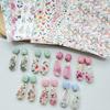 2 Stück weiches Keramik-Transferpapier der Serie „Naturblumen“ – geeignet für die Herstellung von handgefertigten DIY-Ohrringen und Schmuck