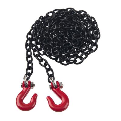 Mini Metal Trailer Chain Tow Hook Decorative Accessory, Compatible with Axial SCX10, HSP 94180, RC4WD D90, Traxxas TRX4, CC01 110 RC Crawler (Black)