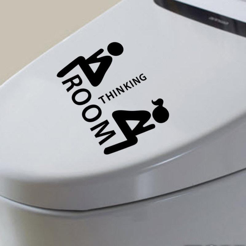 Nové nové módní samolepky na záchodové sedátko vinylové umění vodotěsné odnímatelné obtisky do koupelny domácí dekorace