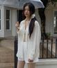 MOOD INSIDE WOMAN (Woman) [Scrunchie Set] Tencel St Sheer Shirt_Yellow