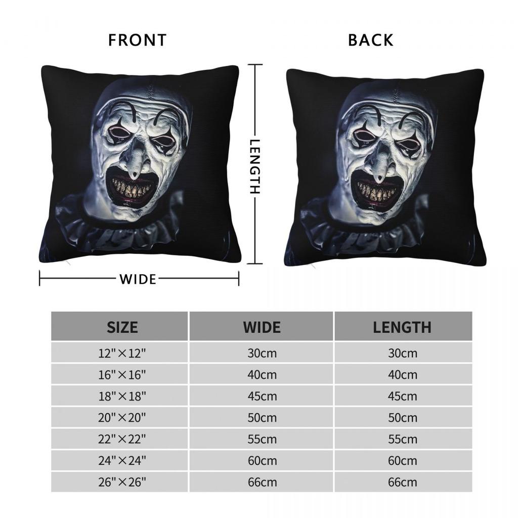 Kissenbezug Film Lustig T-Terrifier Horror 2 Kissenbezug Neuheit Kissenbezug Für Stuhl Sofa Heimdekoration Kissenbezüge