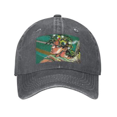 Jojo Bizarre Adventure Joseph Joestar Anime Czapka Dżinsowa Casualowe Czapki Baseballowe Regulowany Kapelusz Letni Unisex Czapki Baseballowe