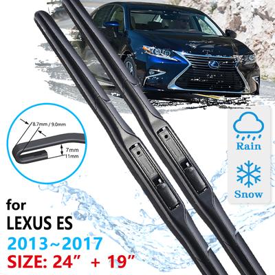 Car Front Wiper Blades For Lexus ES ES250 ES300h ES350 2013 2014 2015 2016 2017 Windscreen Windshield Wipers Windows