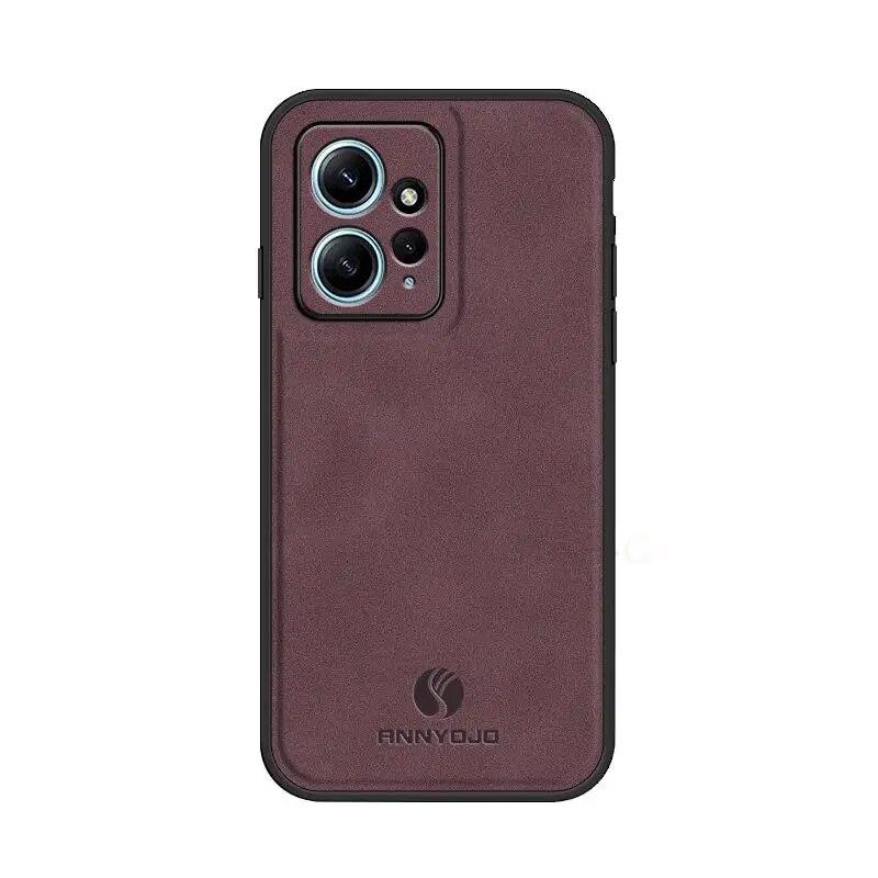 Redmi12 Luxusní ovčí kožené pouzdro pro Xiaomi Redmi Note 12 Pro Plus 4g 5g Pánské Business Vintage magnetický kryt Note12 12pro