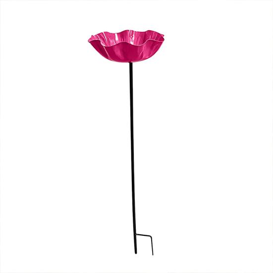 

Yousheng Handmade Metal Bird Feeder Garden Stake with Pollinator Water Station Bird Bath for Water Feeder with Flower Design for Outdoor Yard Decor розы красного