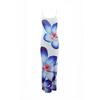 European and American style 2026 summer women's new sexy suspender flower print slim dress