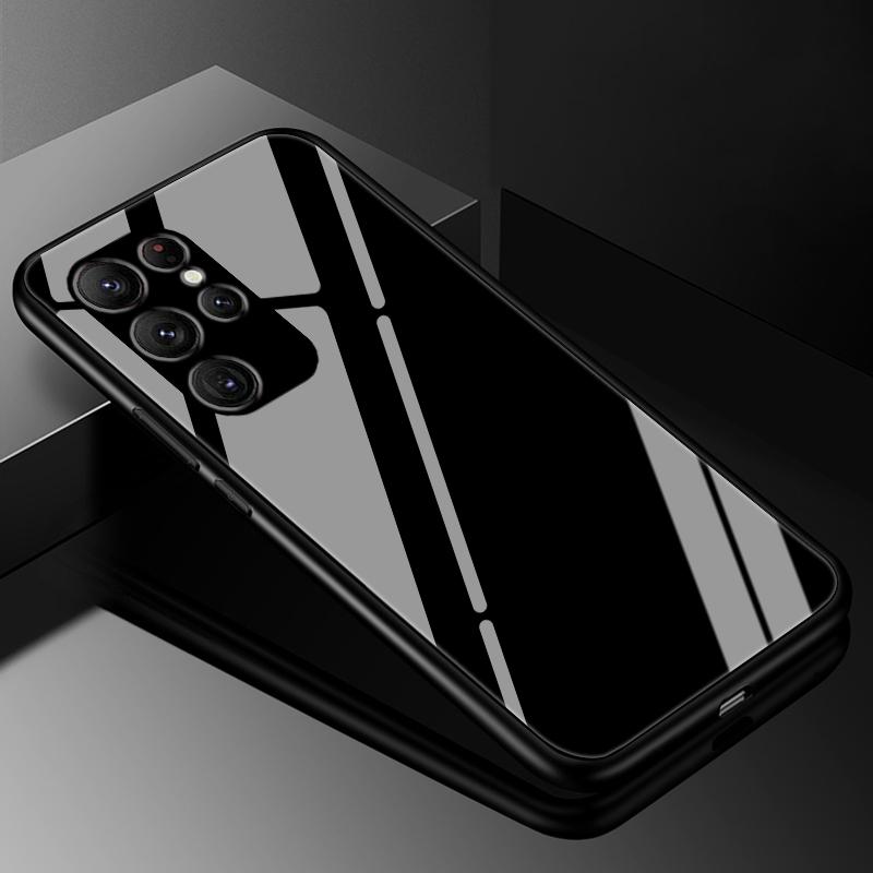 

For Samsung S25 Ultra Case Cover Tempered Glass Cases for Samsung Galaxy S25 Ultra Luxury Hard Back Bumper S25Ultra S 25 Ultra S25 Ultra