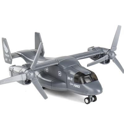 Brinquedo modelo de aeronave ScaleBell V-22 Osprey 1/400, avião de transporte de brinquedo retrátil com som e luz para crianças, meninos, meninas, coleção de presentes