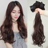 One Piece Invisible Long Curly Hair Extensions Women Natural Wavy Hairpiece