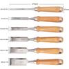 6Set of High-quality Wood Carving Chisels8-20mm Ergonomic Beechwood Handle, High-carbon Steel Blade for Precise Cutting, Suitable for Woodworking and