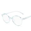Round frame Anti blue glasses plain glasses lens art original home anti blue light glasses students frame glasses