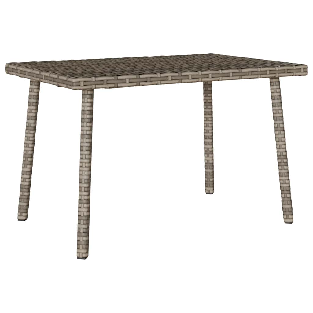 Garden Coffee Table Rectangular Grey 60 x 40 x 37 cm Poly Rattan
