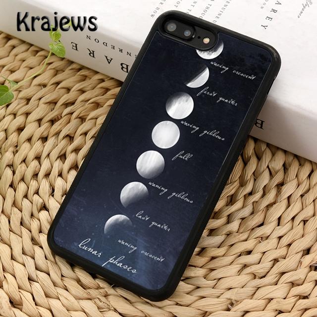 Moonlight Moon phases Phone Case Cover For iPhone 17 Air 16 15 14 plus 11 12 13 pro max coque Shell Fundas