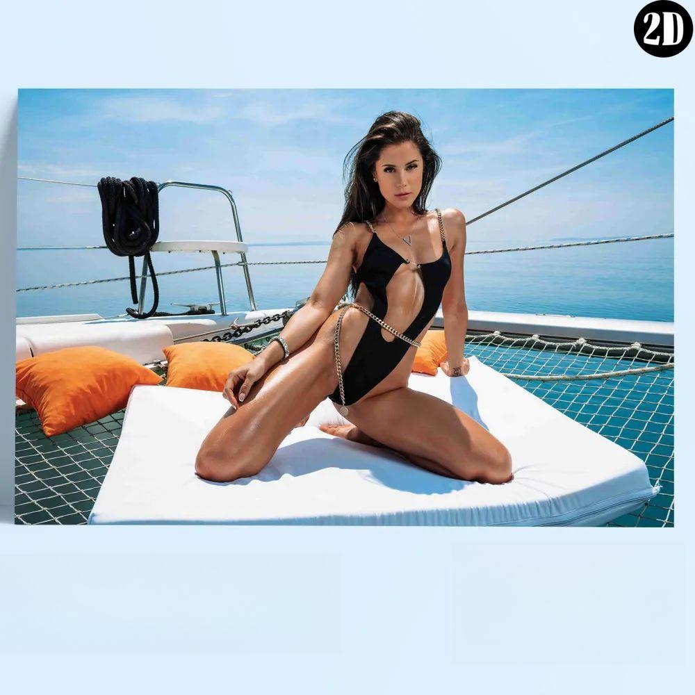 

Вінтажний купальник дівчина металевий настінний декор прибережний декор для пляжного будинку 20x30cm білий