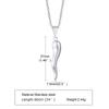 Collana Corno Italiano, Collane con Ciondolo Cornetto Italiano in Acciaio Inossidabile, Gioielli Unisex per Uomo e Donna