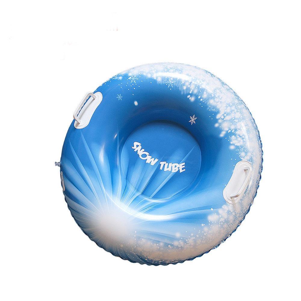 PVC Snow Sledge with Handle Sledding Tube Practical Inflatable Ski Ring  Ski Mat Toy