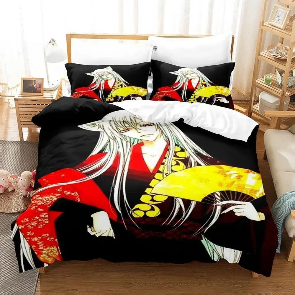 Comforter Kamisama Hajimemashita Tomoe Bedding Set Single Twin Full Queen King Size Bed Set Aldult Kid Bedroom S 3D Anime