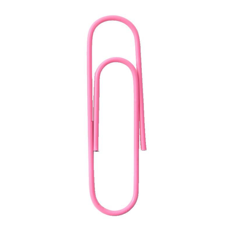 Colorful Plastic-Coated Paper Clips - Nickel-Plated Student Supplies, Bent Clips for Documents and Bookmarks