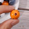 Halloween DIY Printed Wood Beads Multicolor Funny Handmade Wooden Bead Bracelet Hand String Making Accessories Festival Props