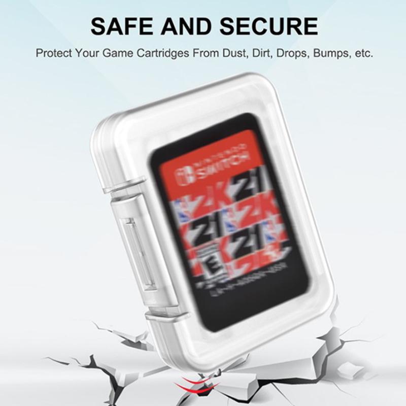 10Pcs Portable Single Game Dedicated Tf Card Storage Holder Mini Case Protective Clear Box For Nintendo Switch Lite Oled