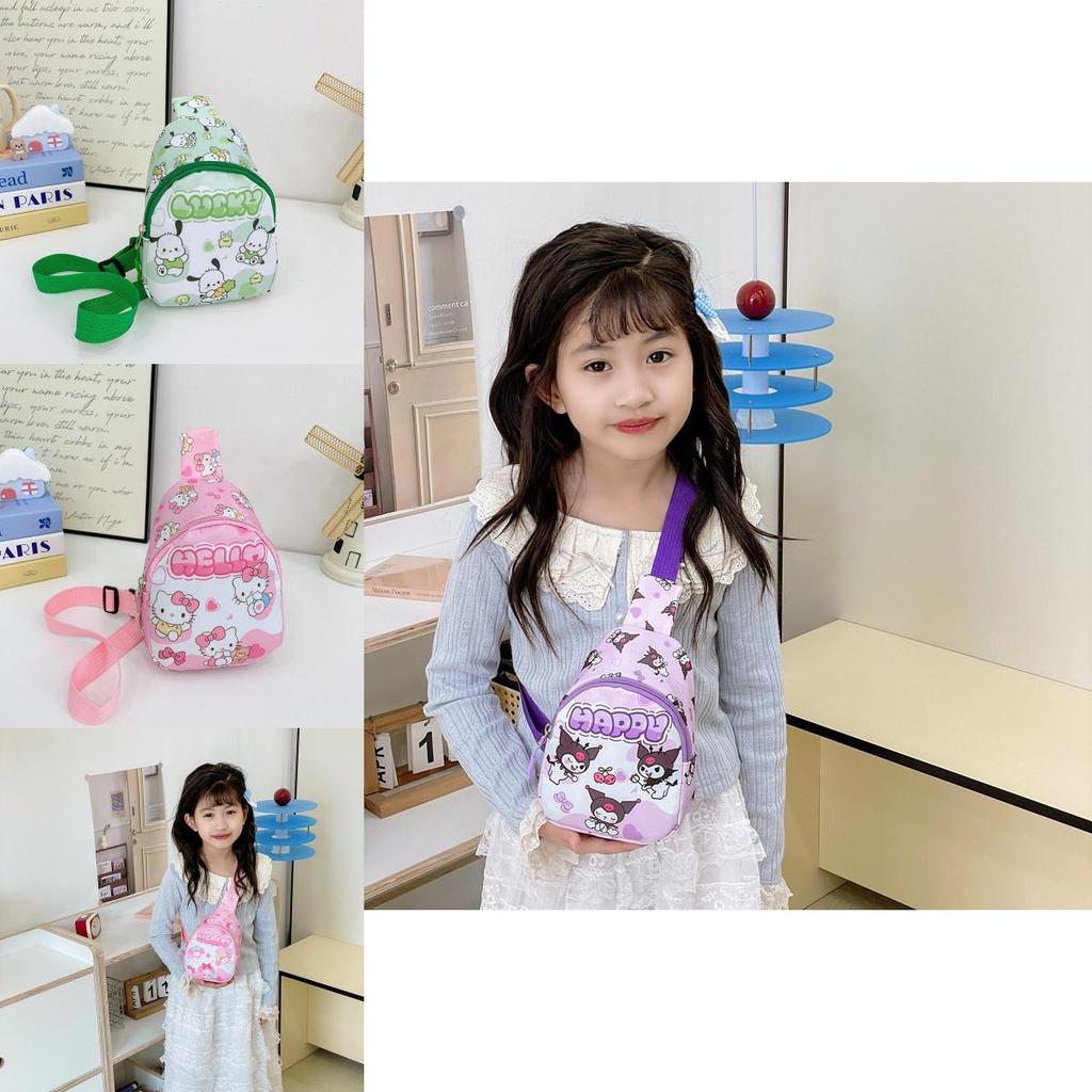 Cinnamoroll Kids Chest Bag With Cartoon Print For Daily Use And Toddler Fashion