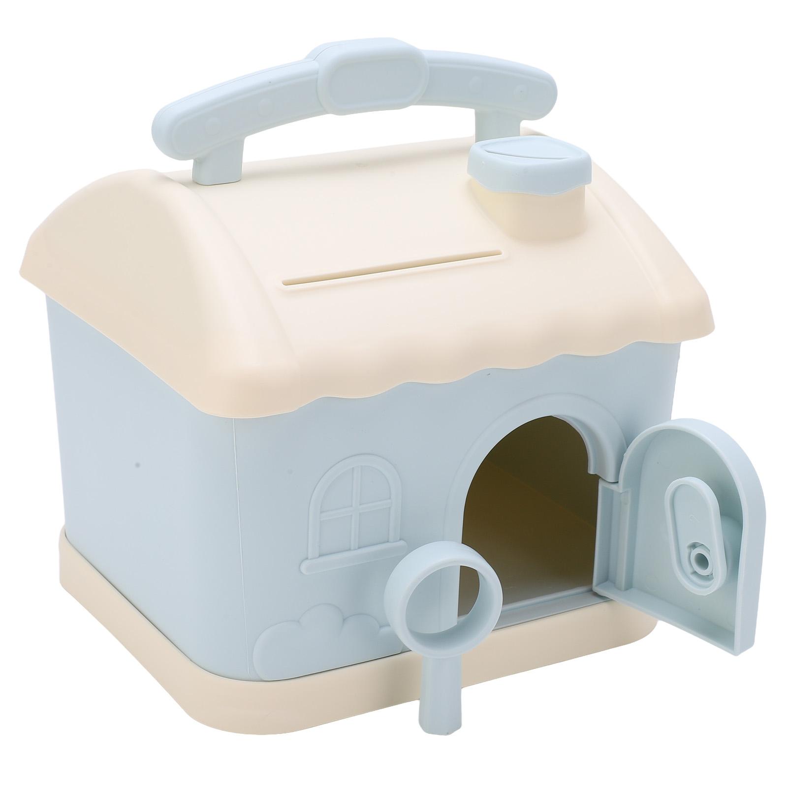 

Дом-копилка Милый дом Открывающаяся дверь с ключом Финансовая осведомленность Портативный Развивает привычку к сбережениям Копилка для мальчика девочки