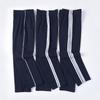 Navy Blue School Uniform Pants for Primary Students: Two-Stripe or Three-Stripe Options for Boys and Girls. Perfect for Spring and Autumn.