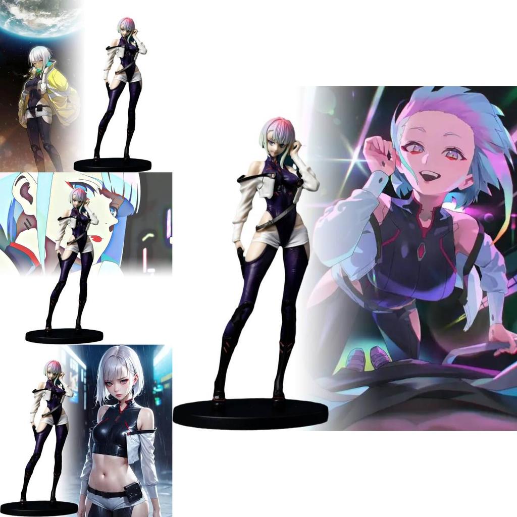 Exquisite Cyberpunk 2077 Lucy Actionfigur Schön Gefertigt PVC Anime Modell