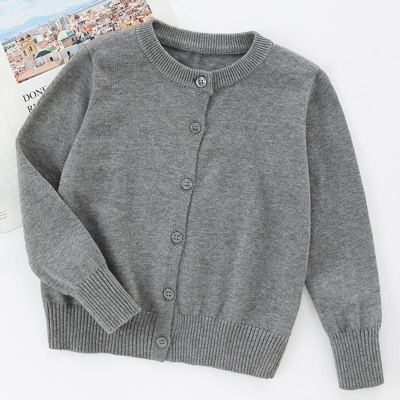 Spring Autumn 2025 Kids' Knit Cardigan Sweater Coat for Boys and Girls - Class Style