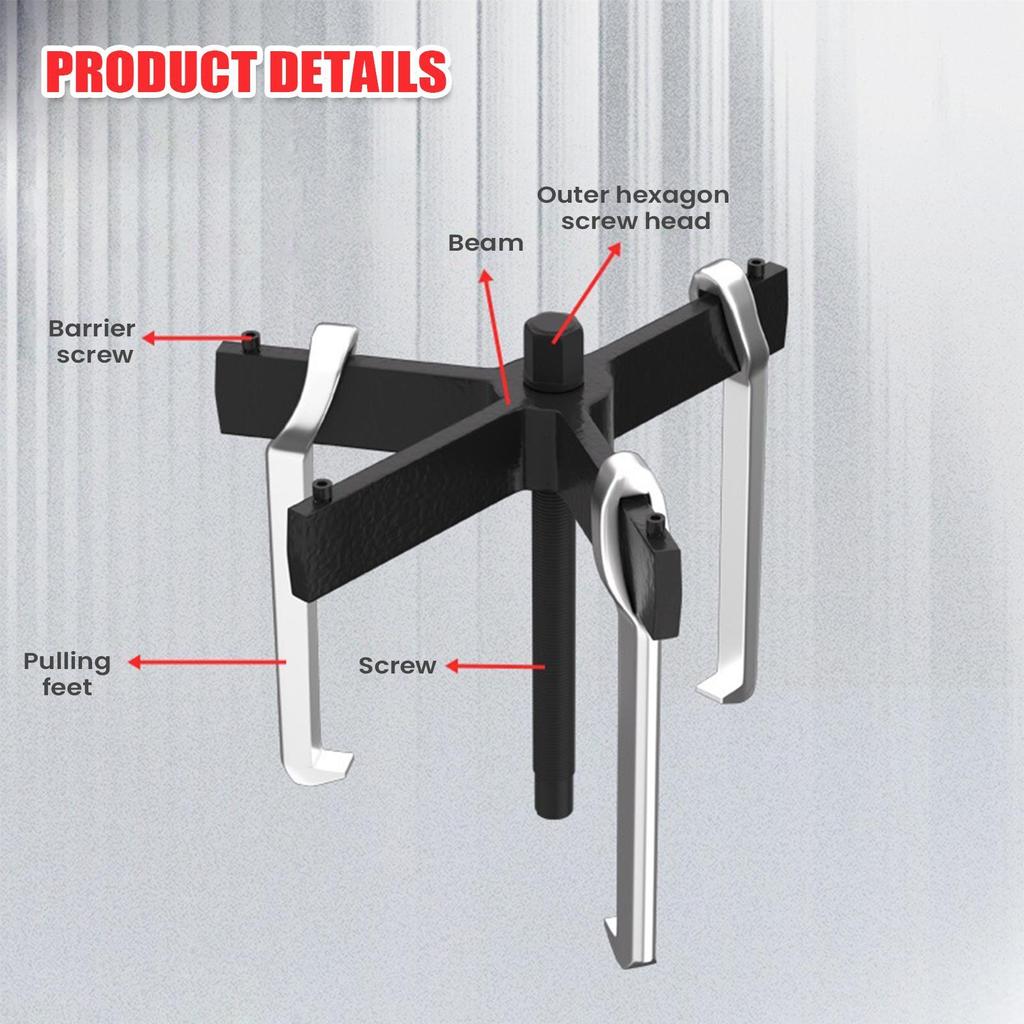 Gear Puller 3 Jaw 4/6/8 Inch Heavy Duty Multi-functional Auto Supplies Brake Drum Puller For Mechanics Motorcycle ATV Boat