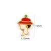 1 PC Waterproof 304 Stainless Steel Charms 18k Gold Plated Enamel The Lady With A Hat High Heels Pendant For DIY Necklace Making