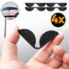 4pcs Car Door Anti-collision Strips Carbon Fiber Style Car Door Edge Corner Bumper Guard Scratch Sticker Decor Black