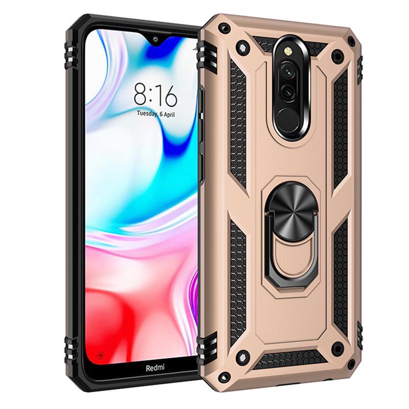 Luxury Armor Shockproof Phone Case for iPhone Samsung Huawei Honor Xiaomi Full Cover Car Magnetic Ring Bumper Back Shell