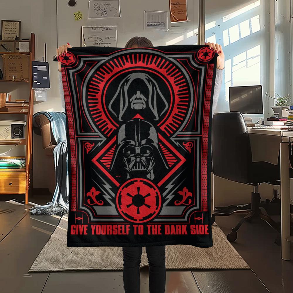 Darth Vader Black Poster Blanket Suitable For All Seasons Camping Trip Air Conditioning Blanket Digital Printing Sheet