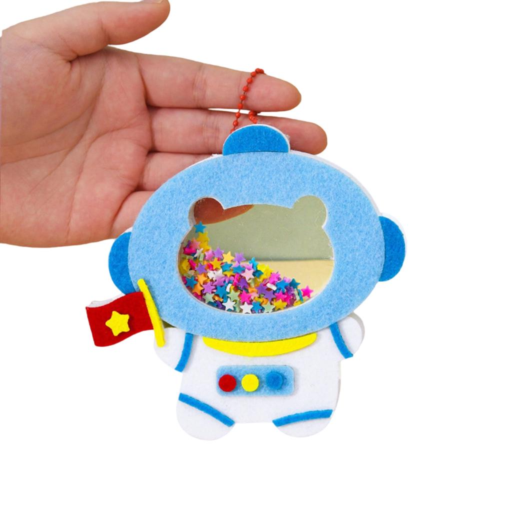 NonWoven Fabric Animal Pendant Craft Kits Making Set for Toddler Early Educational Toy Handmade Hanging Decoration