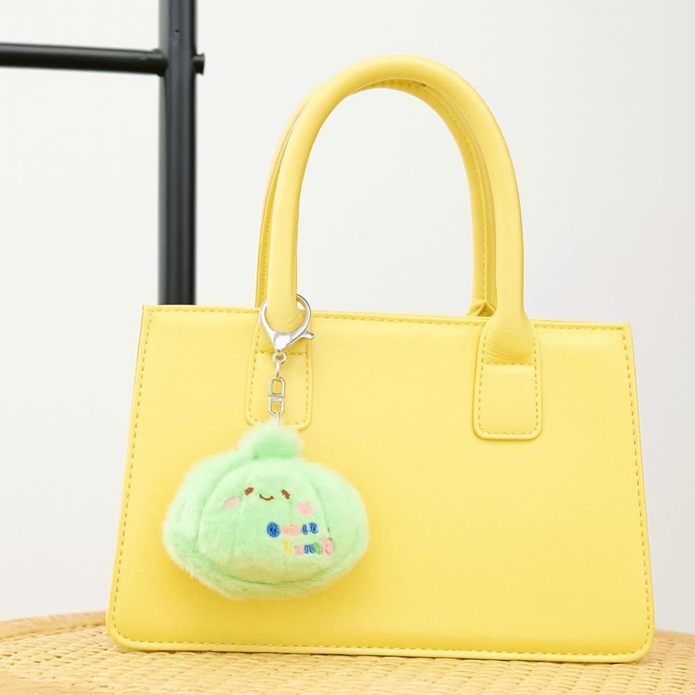 Simulation Fluffy Whale Keyring Soft Small Turtle Pendant  Birthday Gift
