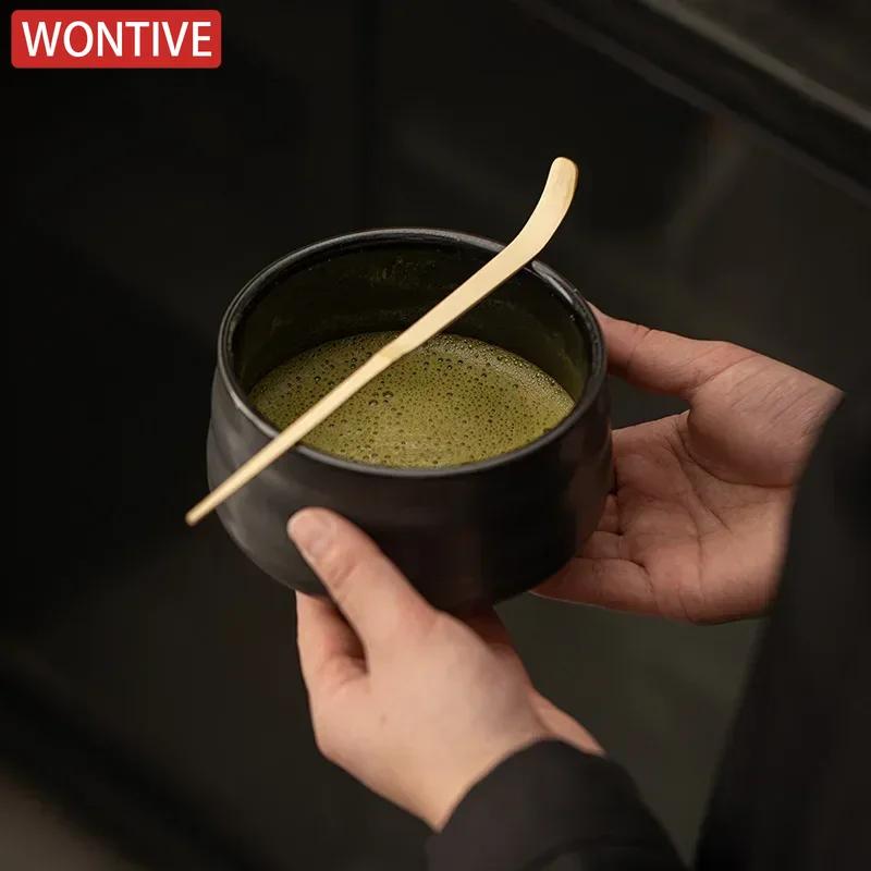 4ks Japonská Matcha Čajová Sada Bambusová Čajová Metlička Keramická Čajová Miska Složení Čínské Tradiční Ručně Vyráběné Čajové Nástroje Sváteční Dárky