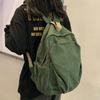 2025 Durable Canvas Solid Color Backpack for Female College Students - Korean and Japanese Style Travel Schoolbag