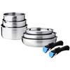 Cookware - AM3213 - All Hobs Including Induction - - PFOA/PFAS Free - 18/10 Stainless Steel - 8 Pieces