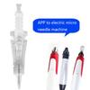 10Pcs/Set 10Types Eyebrow Tattoo Cartridge Rotary Electric Microneedle Stamp Skin Pen Needle