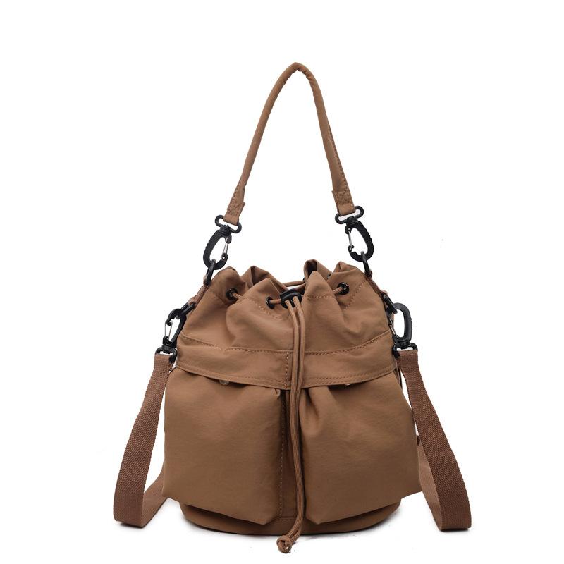 Wielofunkcyjna torba na ramię o dużej pojemności damski plecak ze ściągaczem wielokieszeniowa torba crossbody